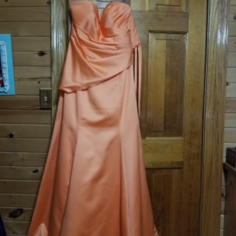 Alfred Angelo Long Peach dress US 12